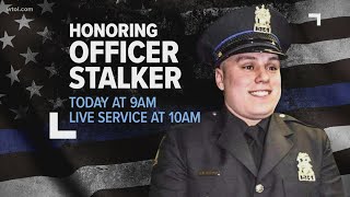 Team coverage Preparations in place for Toledo Police Officer Brandon Stalkers funeral [upl. by Yleak]