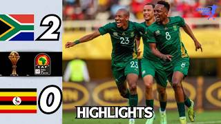 Uganda vs South Africa  AFCON Qualifiers  Highlights  All Goals [upl. by Laenej]