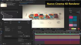 After Effects CC 2017 Cinema 4D renderer [upl. by Yasdnyl892]