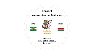 Huldiging  Bedankt Journalisten van Suriname [upl. by Kablesh26]