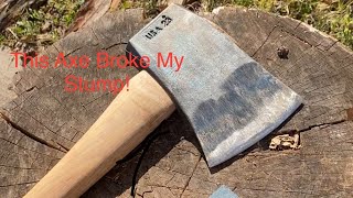 This Axe RUINED My Splitting Stump Council Tools 5lb Splitting Axe Review [upl. by Noseaj]