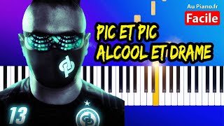 JuL Pic et pic alcool et drame  Piano Cover Tutorial instru 2021 [upl. by Ecnerrat]