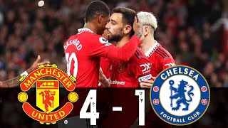 Manchester United vs Chelsea 41  All Goals and Extended Highlights 25042023 HD [upl. by Reagan542]