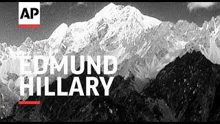 Everest Conquered Edmund Hillary 1953  Movietone Moment  29 May 2020 [upl. by Oilerua375]