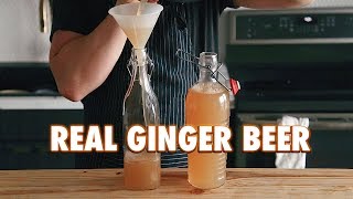 3 Ingredient Homemade Fermented Ginger Beer [upl. by Ellenrahs]