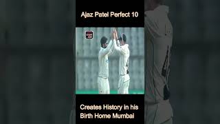 Ajaz Patel Perfect 10 Wicket Haul vs India in Mumbai ajazpatel 10wickets indvsnz [upl. by Tapes]