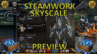 GW2  Nov 05 24  Gem Store New Item Preview Steamwork Skyscale Skin [upl. by Adnirb160]