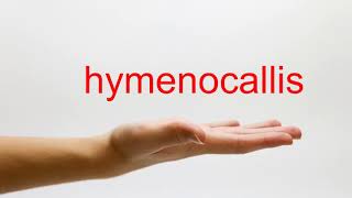 How to Pronounce hymenocallis  American English [upl. by Esiahc]