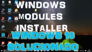 W10 Windows Modules Installer proceso solucionado español Windows 10 [upl. by Anirehc]