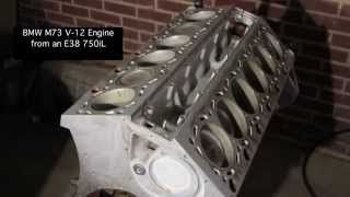 BMW M73 V12 engine from an E38 750iL [upl. by Ecirahs]