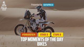 Bikes Top moments  Stage 8  Dakar2024 [upl. by Nnaer844]