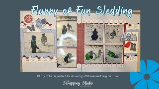 Transform Winter Memories into Stunning Scrapbook Pages  Sledding Layout Ideas [upl. by Sosna]