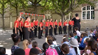 Extrait du concert de rentrée de lécole rue de Tanger avec la Maîtrise Populaire de lOpéra Comique [upl. by Atims]