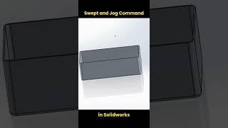 Swept and Jog Commands in SolidWorks shorts [upl. by Fairfield665]