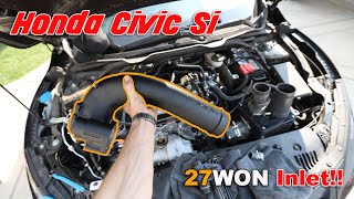 10thGen Civic Si gets the 27WON turbo inlet pipe [upl. by Shapiro]