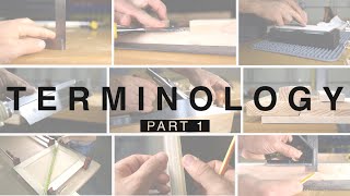 Beginner Woodworking and Carpentry Terminology Part 1 [upl. by Eckhardt]