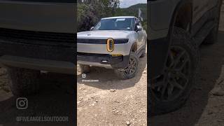 Rivian OffRoad FAIL Busted Tie Rod shorts [upl. by Marieann]