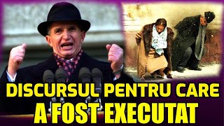 DISCURSUL CARE A DUS LA EXECUTAREA LUI NICOLAE CEAUSESCU DIN DECEMBRIE 1989 [upl. by Christel]