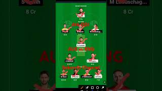 AUS vs ENG Dream 11 Prediction  AUS vs ENG Dream 11 Team  shorts youtubeshorts cricket dream [upl. by Lowry]