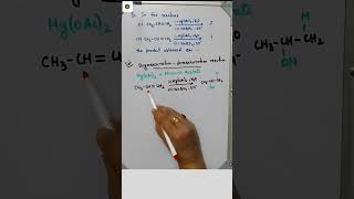 Hydrocarbon  Oxymercuration  Demercuration  Alkene  168 [upl. by Jenifer]