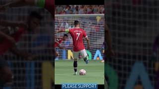 Cristiano Ronaldo scores stunning goal to make it 10 vs Stuttgart trending shorts fifa22 [upl. by Agathy]