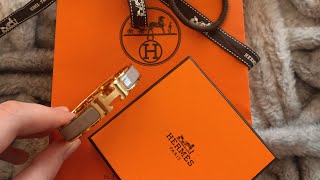 Hermès Clic H Bracelet Unboxing [upl. by Yniatirb]