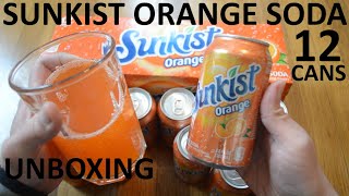 Unboxing Sunkist Orange Soda 12 Can Pack [upl. by Rutan]