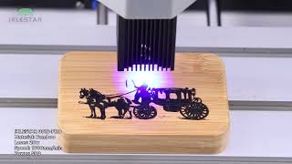 Amazing Laser Engraving with iklestar 20W laser module ft 3018PRO CNC router machine [upl. by Ecined41]