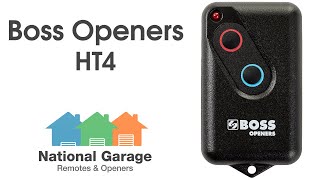 Boss Openers HT4 Garage Remote Control Video Description [upl. by Swope138]