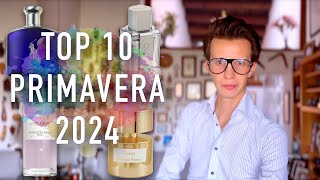 Top 10 Perfumes Primavera 2024 [upl. by Ahsenwahs]