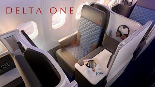 DELTA ONE A330900neo Business Class Amsterdam to Salt Lake City luxury suite [upl. by Jahdai808]