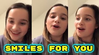 ANNIE LEBLANC SINGS HAYDENS NEW SONG SMILES FOR YOU ON INSTAGRAM LIVE  Week ly Musical ly [upl. by Schuh]