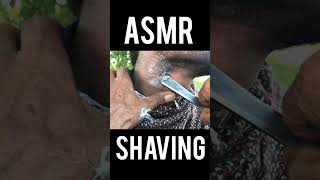 ASMR Shaving with Old Barber asmrshaving asmr relaxing asmrhaircut [upl. by Kcirtap306]