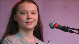 Watch Greta Thunberg makes powerful climate change speech in London [upl. by Edivad421]