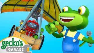 Geckos Flying Machine  Geckos Garage  Trucks For Children  Cartoons For Kids [upl. by Knick207]