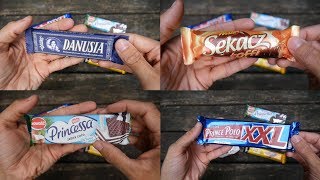 Polish Chocolate Bars  Taste Test  Prince Polo Princessa Danusia and more [upl. by Hassin]