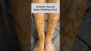 Easy homemade body polishing pack detan face pack for glowing skin shorts diy youtubeshorts [upl. by Anoynek]