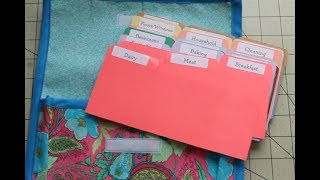 How to Sew Your Own Homemade Coupon Organizer from Fabric  DIY Project [upl. by Cassiani427]