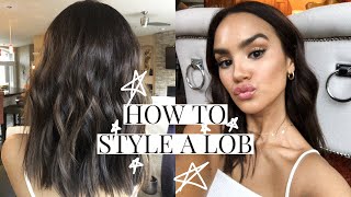 HOW TO STYLE A LOB  DACEY CASH [upl. by Aivax]