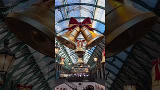 Christmas is here at Covent Garden 🎄✨ The bells are up spreading festive cheer 🔔 london [upl. by Gnat]