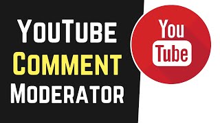 How to add moderators on YouTube Moderate comments amp live stream chat [upl. by Margalit]