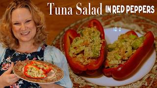 BEST Tuna Salad Recipe in a Bell Pepper Sandwich [upl. by Sinnaiy]