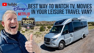 Best way to watch TV amp movies in your Leisure Travel Van or any RV Explained [upl. by Aihsat337]