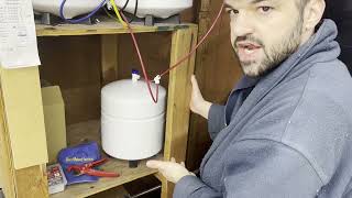 Installation Review of TankRo RO132TNK RO Water Filtration System Expansion Tank 4 Gallon Capacity [upl. by Nylzaj262]