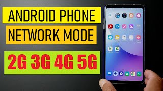 How to change network type and enable Auto 3G 4G amp 5G in Android phone [upl. by Aihsekat]