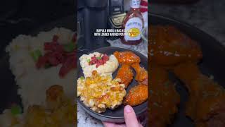 I Made Viral Buffalo Wings Mac amp Cheese [upl. by Mloc985]