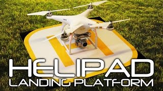 DIY FOLDING HELIPAD  Drone Landing Platform  Homebase for your Drone [upl. by Edin147]