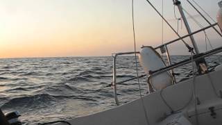 Sailing Contessa 26 Cavendysh Sunrise at Sea [upl. by Attiuqihc444]