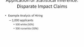 Statistical Analysis as Evidence in Employment Discrimination Litigation [upl. by Rebhun]