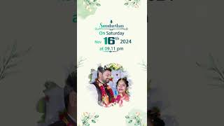 Groom’s wedding invitation  marriage invitation indianwedding marriage trending youtubeshorts [upl. by Latini579]